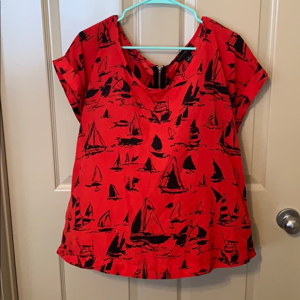 FOREVER21+ RED BLOUSE